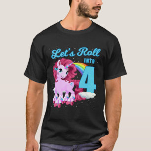 T-shirt Roulons dans 4 rouleaux de patinage