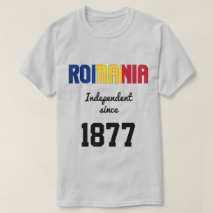 T-shirt Roumanie Fête de l'indépendance du drapeau
