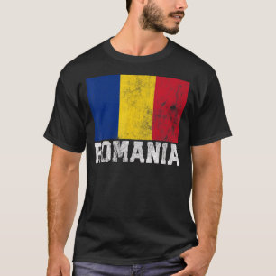 T-shirt Roumanie Roumanie Drapeau Accueil Souvenir Hommes