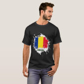 T-shirt Roumanie Splash (Devant entier)