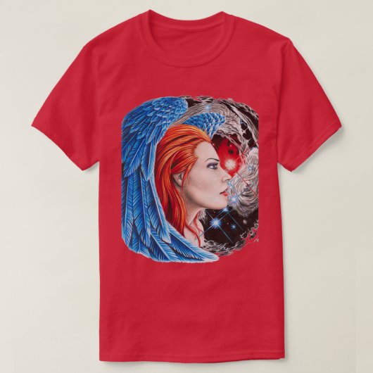 T-shirt rousse d'astronomie (Design devant)