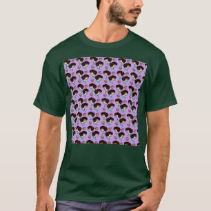 T-shirt rousse fille motif lilac