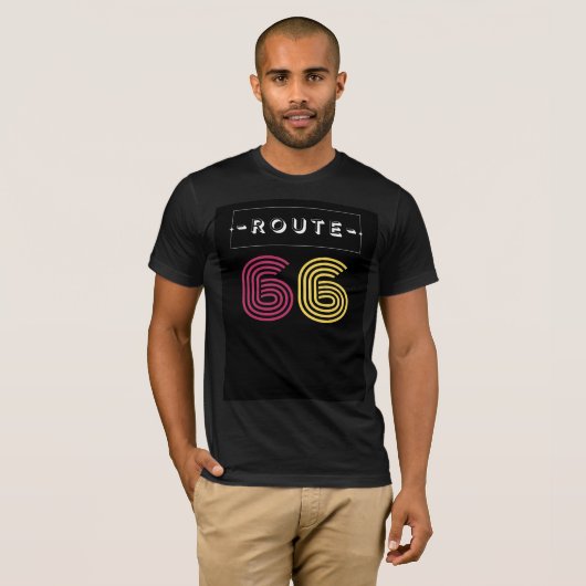 T-shirt route 66 (Devant entier)