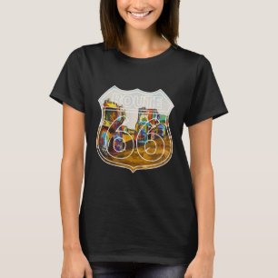 T-shirt Route 66 Cadillac