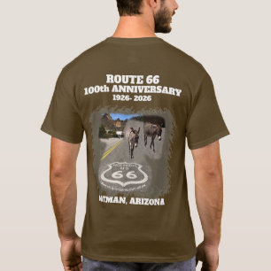 T-shirt Route 66 Centenaire Oatman Arizona Retour