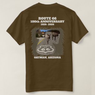 T-shirt Route 66 Centennial Oatman Arizona Retour