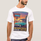 T-shirt Route 66 Classique Vintage (Devant)