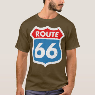 T-shirt Route 66 Patiné
