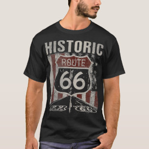 T-shirt Route 66 Route Amérique Vintage
