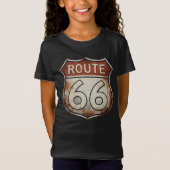 T-Shirt Route 66 Rusty Road Sign (Devant)