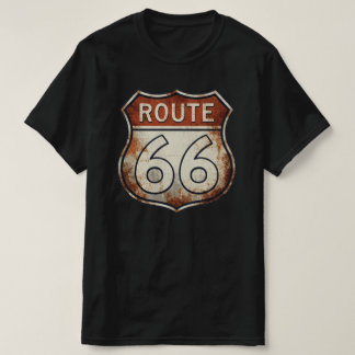 T-shirt Route 66 Rusty Road Sign