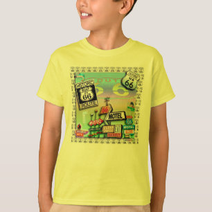 T-shirt ROUTE 66 - TEE - SHIRTS CLAIRS de la route mère e
