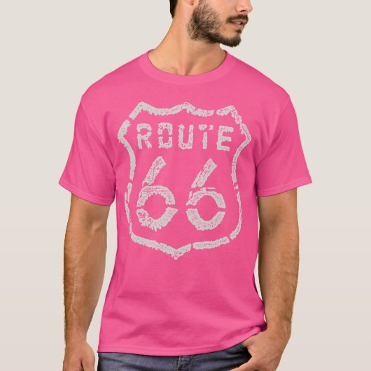 T-shirt Route 66 vintage (Devant)