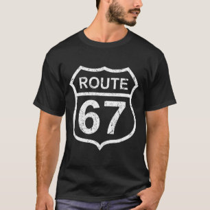 T-shirt Route 67 Drôle Six Sept 6 7 Mème Autoroute Interst