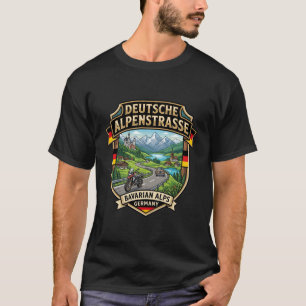 T-shirt Route alpine allemande Bavière Circuit touristique