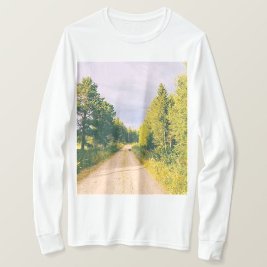 T-shirt Route de campagne Halsingland (Design devant)