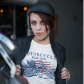 T-shirt Route de moto Route 66 Sturgis ou Bust