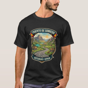 T-shirt Route de Puerto de Somiedo Picos de Europa