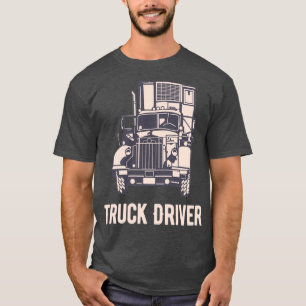 T-shirt Route de transport pour conducteur de camion