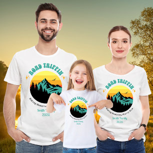 T-shirt Route de vacances personnalisée en famille Corresp