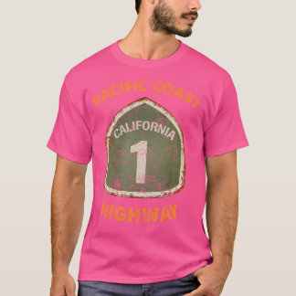 T-shirt Route d'État de Californie One Pacific Coast Highw