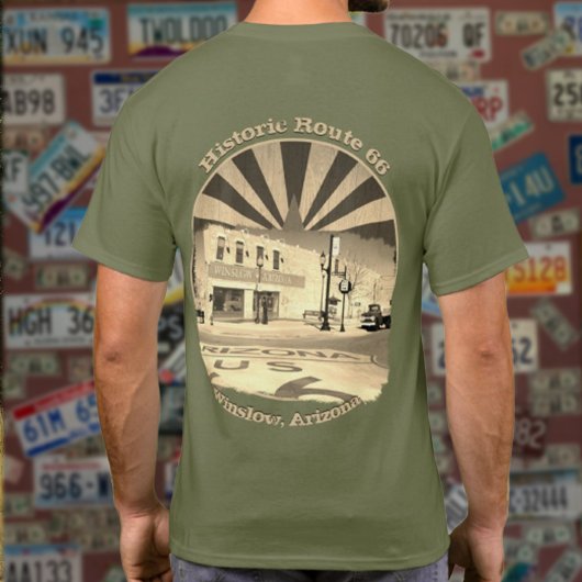 T-shirt Route historique 66 Winslow Arizona Conception arr
