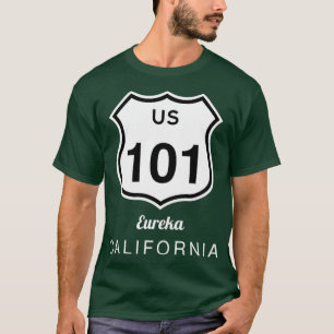 T-shirt Route historique des États-Unis 101 Eureka Califor