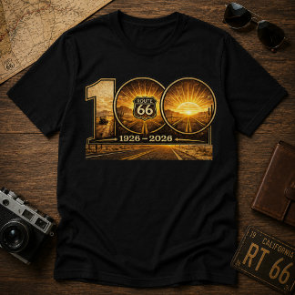 T-shirt Route Maternelle Vintage 1926–2026 Rétro Américain