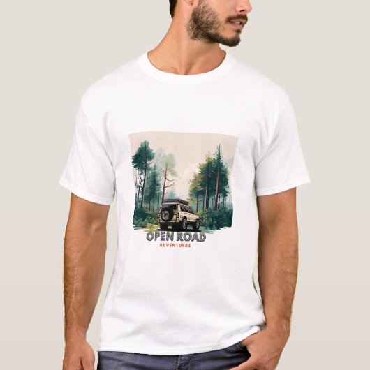 T-shirt route ouverte (Devant)