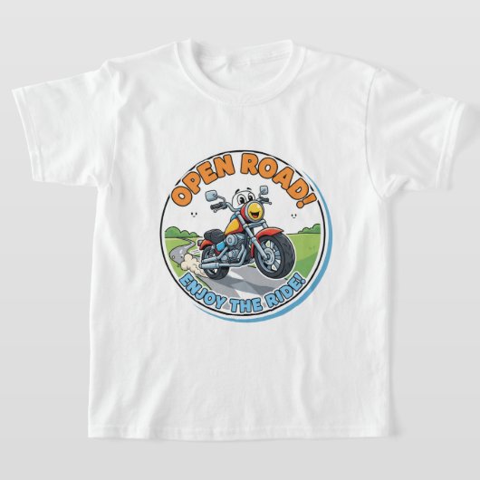 T-shirt Route Ouverte ! Profitez de la balade ! (Poser)