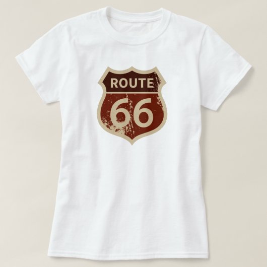 T-shirt ROUTE pour femmes 66 Route historique | Point de r (Design devant)