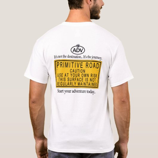 T-shirt Route primitive (Dos)