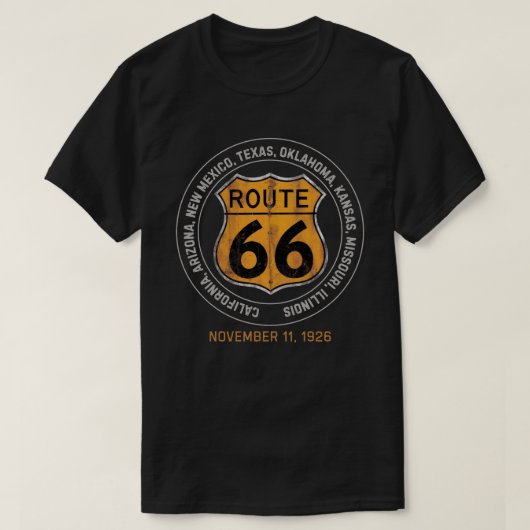 T-shirt Route Rétro 66 (Design devant)