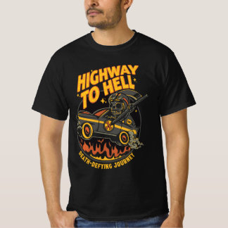 T-shirt Route vers l'enfer garçons & filles Nouvelle Hallo