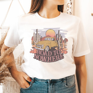 T-shirt Route Vers Nulle Part Chemise Désert Vibes Graphiq