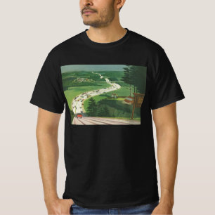 T-shirt Routes Scéniques Américains Vintage, Road Trip en