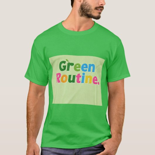 T-shirt Routine vert (Devant)