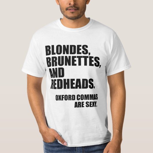 T-shirt roux de brunes de blondes (Devant)