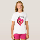T-shirt roux valentine (Devant entier)
