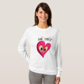 T-shirt roux valentine (Devant entier)