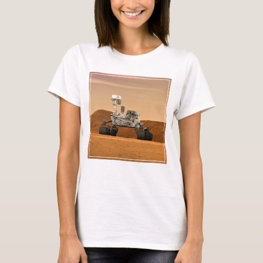 T-shirt Rover Curiosity Du Laboratoire Scientifique Mars. (Devant)