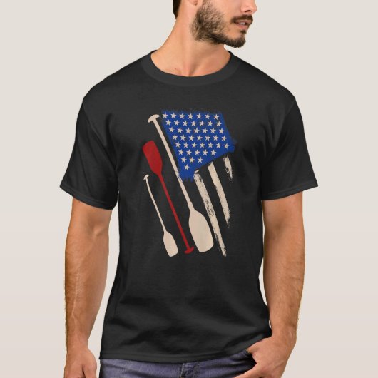 T-shirt Row Boat Team America Tradition Paddle Boat (Devant)