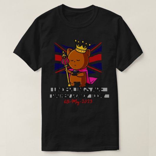 T-shirt Rowdy Und du Roi Charles III Coronation (Design devant)