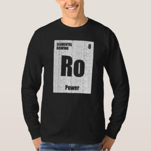 T-shirt Rower Tableau Périodique Plaisanterie Bateau Éléme