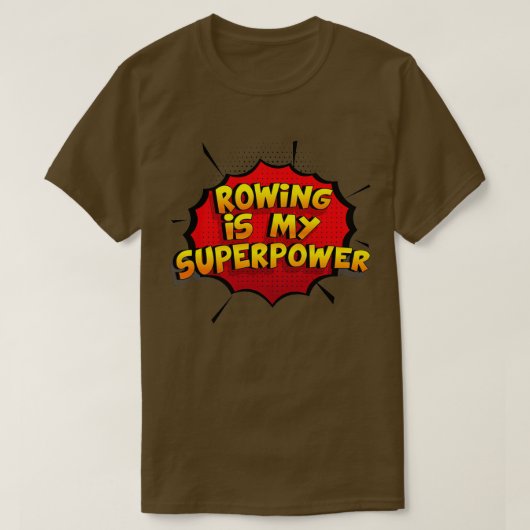 T-shirt Rowing est ma Superpower Funny Design Rowing Cadea (Design devant)