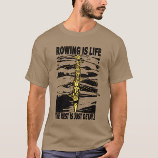 T-shirt Rowing life for rowers kayak canoe water sports re