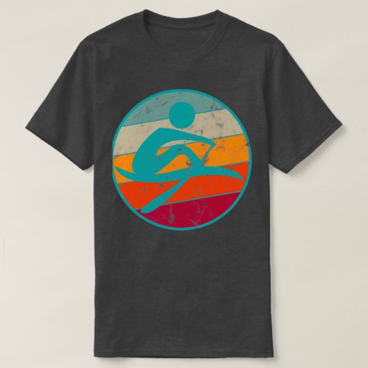 T-shirt Rowing Row Retro 2 (Design devant)