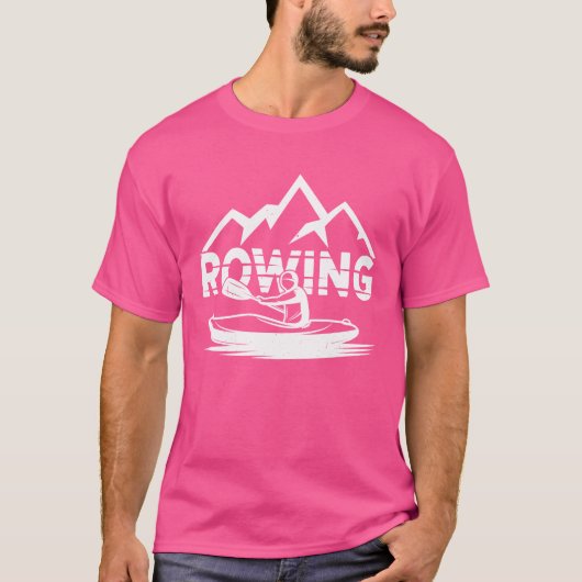 T-shirt Rowing Sports Rower Crew Row funny friend (Devant)