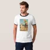 T-shirt ROY ROGERS et BALLE les bottes de prairie (Devant entier)