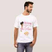 T-shirt Royal African Princess Pink|Gold (Devant entier)